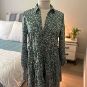 Floral Green Dress